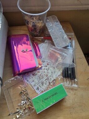 Nail Care Lot Of Stickers, Stamping Tools, Brushes, Appliques, Buffer & Stamper